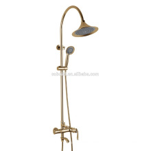 KT-06J new arrival bathroom fitting with single handle brass mixer ceramic valve wall mounted shower and bath set rain shower